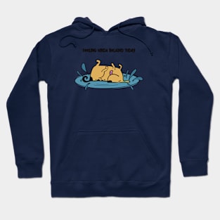 Funny relaxed dog Hoodie